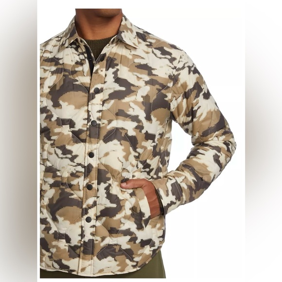 EUC Rag & Bone Sz M Padded Dane Nylon Jacket Overshirt in Desert Camo - Picture 7 of 15